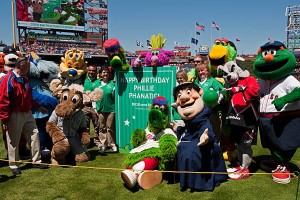 Phillie Phanatic's birthday party (Getty Images)